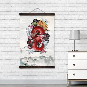 Japonska Art Moderne Stenske Umetnosti Tiskanja V Slikah In Plakat Poiščite Platno Slikarstvo Slika Domov Dekoracijo Kitajski Kolorit Zmaj