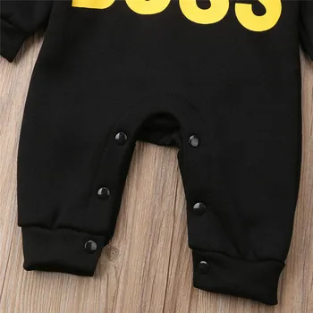 Jesenski in Zimski Newborn baby oblačila za malčke baby boy igralne obleke Bombaž Dolg Rokav mini šef otroci Hooded Jumpsuits