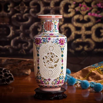 Jingdezhen Keramični Lepe Votlih Vaza Kitajski Starinsko Modra In Bela Vaza Doma Dekoracijo Obrti Okraski Tradicionalnih