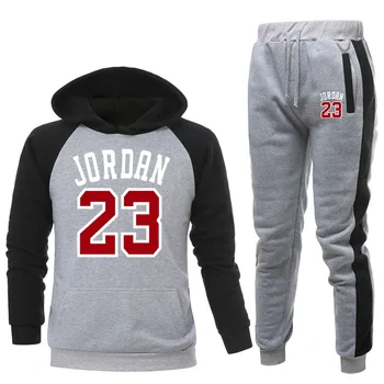 Jordan 23 Trenirka Moški Kompleti Pozimi Hoodies Hlače 2 Delni Set 2020 Moda Hoody Moški Majica Šport Joggers Sweatpants Obleko