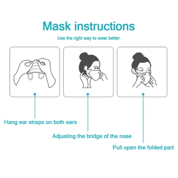 Kirurške Maske Za Obraz Medicinske Masko Za Enkratno Uporabo Kirurške Maske, Zaščitne Maske 3 Plast Vložek Filtra Masko Proti Prahu Masko Hitra Dostava