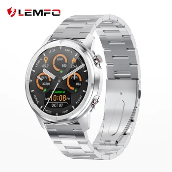 LEMFO LF26 Poln na Dotik 360*360 HD Amoled Zaslon, Pametno Gledati Moške Bluetooth 5.0 Weather Watch Face IP67 Nepremočljiva Smartwatch