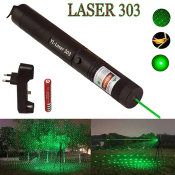 Lov na Zeleni Laser pogled High Power Zelena Pika taktično 532 nm laser 5mW 303 kazalec verde lazer Pero Gorenja Tekmo