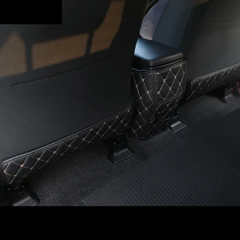 Lsrtw2017 vlakna, usnje avtomobilski Sedež anti-kick pad armrest mat za toyota rav4 2013 2016 2017 2018 xa40 dodatki