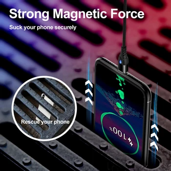 Magnetni USB Kabel Micro USB / Tip-C Za iPhone X Xs Max Magnet Polnilec Za Samsung Xiaomi Pocophone USB C Hitro Kabel za Polnjenje