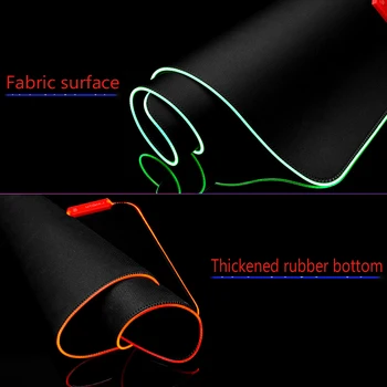 Mairuige Naslikal Serije RGB Tabela Mat Pisane Barve LED Osvetlitev Osvetlitev Visoke Kakovosti, Trpežne Mouse Pad