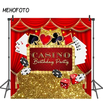 MEHOFOTO Casino Stranka Ozadju Poker Las Vegas Stranka Rojstni dan Ozadje Casino, Nočni Fotografiji v Ozadju Okraski Rekviziti