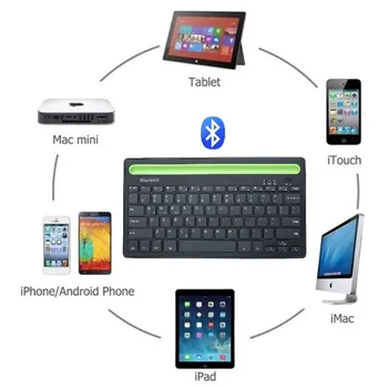 MIni Bluetooth Tipkovnico Z Držalom za Telefon Brezžično Tipkovnico Za Tablični računalnik/Prenosnik/telefon,Združljiv z IOS/Windows/Android