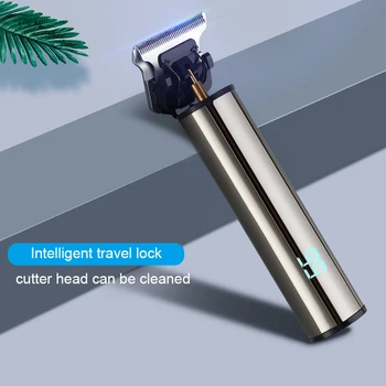 Mini Električni Hair Trimmer Strokovno USB Polnilne Akumulatorski LCD-Zaslon Lase Clipper Za Moške Brado Brivnik Stroj za Rezanje