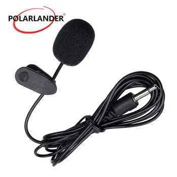 Mini Ovratnik Mikrofon 2,5 M Mic Črno za PC, Notebook Na River 3,5 mm Jasno, za avtoradio Z USB Kablom Anti-veter Skp