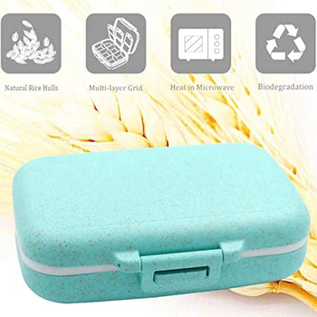 Mini tablete organizator primeru tedensko pillbox za shranjevanje posode manjše naravno zdravstvenega varstva, prehrane Medicine Imetnik anti-prah oprema