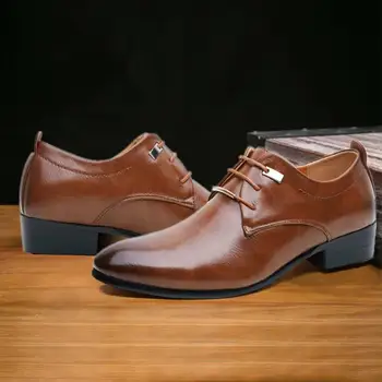 Moda za Moške Formalnih Poslovnih Čevlji Visoke Kakovosti Opozoril Obleko Čevlje Velikih Velikosti Oxfords Usnje Moški Čevlji tyh789