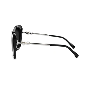 Moda za Ženske Polarizirana sončna Očala 2 Barve Črna/Rjava UV400 Vožnje Očala Za ženske S Pearl