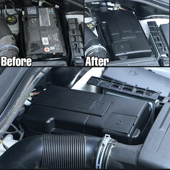Motor avtomobila Baterije zaščitni Pokrov Za SEAT Leon Mk3 SEDEŽ Ateca Pozitivne Negativne Baterije Elektrod (Anoda Nerjavnimi Lupini