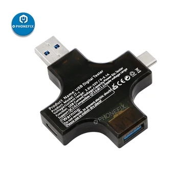 Moč Banke Polnilnik Kazalnik Tip C USB Tester za Mobilni Telefon Popravilo Digitalni Napetosti tok Multimeter Detektor