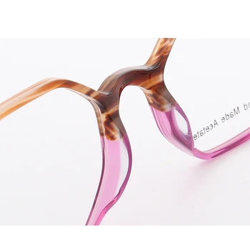 Moški Letnik Eyeglass Okvirji za ženske okrogle očala okvirji ročno izdelani 2020 modni očala Polni Platišča Očala Rx Očala