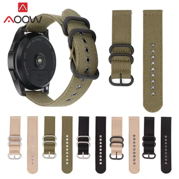 Najlon Watchband za Samsung Prestavi S2 S3 18 mm 20 mm 22 mm 24 mm Nato Platno Zamenjava Zapestnica Pasu Trak za Huami Amazfit Watch