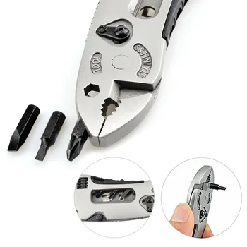 NEWACALOX Multitool Klešče Žepni Nož Vijačnik Set Komplet Nastavljiv Ključ Čeljusti Ključ za Popravilo Preživetje Strani Multi Orodja Mini