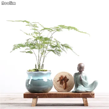 NOOLIM Ustvarjalne Kitajski Zen Dnevna Soba Namizje Majhnimi Okraski Domači Verandi Dekorativni Obrti TV Omara Malo Menih Vaza