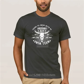 Nov Poletni Moški s Priložnostne Print Majica s kratkimi rokavi Moda Arizona Bay Plavati Ekipa Moške Risanka Zabavno T-shirt