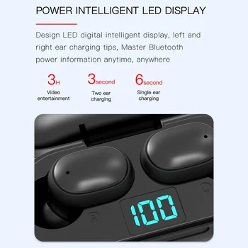 Novo H6 Brezžične Slušalke Bluetooth 5.0 Slušalke TWS Mini HI-fi V uho Šport Teče Slušalke Podpora iOS/Android Telefonov HD Klic