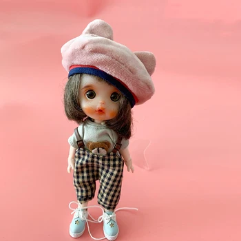 Ob11 otroška oblačila ročno izdelana mehka lončenine glavo baby klobuk 1/8 BJD krog je Molly jajce mačka lutka klobuk lutka dodatki