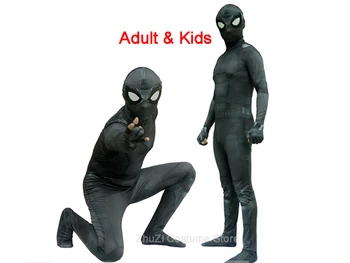 Odrasli Otroci Železa Kostum Daleč Od Doma, Peter Parker Cosplay Kostum Zentai Superheroj Obleka, Obleka Jumpsuits