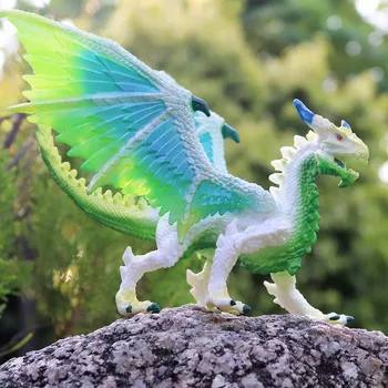 Oenux Original Genuin Divjak, ki Plujejo pod Magic Dragon Dinozavri figuric Kitajski Zmaj Živali Model PVC Zbirka Otroci Igrače