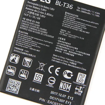 Original baterijo BL-t36 mi Telefon Baterija Za LG K30 X410TK T-Mobile 2880mAh BLT36