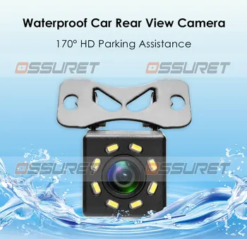 Ossuret avto Pogled od Zadaj Kamero Universal 8 LED Nočno Vizijo Backup Parkiranje Vzvratno Kamero Nepremočljiva 170 širokokotni HD Barvno Sliko