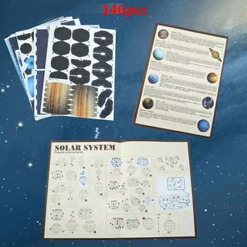 Planeti Sončnega Sistema Model Papir 3D Puzzle Igrače Za Otroke Astronomije Zgodnje Učenje Izobraževalne Uganke za Igrače Za Otroke, Znanost