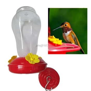 Plastični Široka Usta Hummingbird Vodo, Napajalni Terasi, Dvorišču Okno Prostem Visi Cvet Obliko Ptičje Pijem Waterer