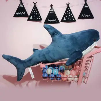 Pliš Igrače Plišaste Igrače 80 cm Shark Otroci Otroci Igrače Fantje Blazine Dekleta Živali Branje Blazino za Rojstni dan Darila