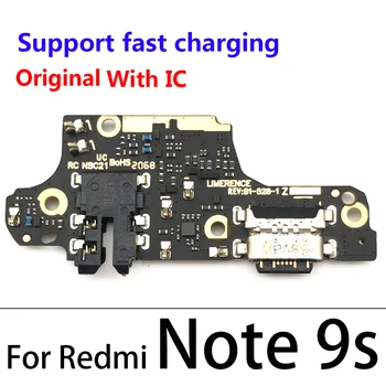 Polnjenje prek kabla USB Priključek Odbor Deli Flex Kabel Z Mikrofonom Priključek Za Xiaomi Poco X3 Redmi Opomba 8T 9S 9 Pro