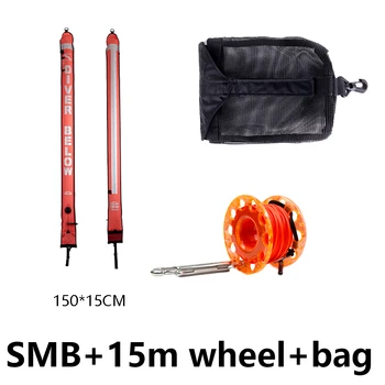 Potapljanje smb potopne kot kolutu obloge kombinacija paketa opreme vrečko neto vrečko prenosni set SMB potapljanje potapljaška torba