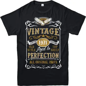 Prilagojene Izdelan Leta 1971 Vintage T Shirt Rojen 1971 Rojstni Dan Starost Leto Darilo Vrh