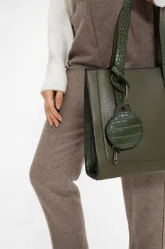 Recanse ženske hand in hand bag denarnice nov modni kaki barve, posebno vrečko za vsakodnevno uporabo stilsko sodobne