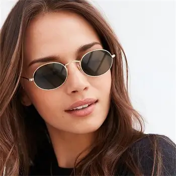 Retro Krog Črna sončna Očala Ženske blagovne Znamke Oblikovalec sončna Očala Za moške Roza Ogledalo Ženski Oculos De Sol Mala
