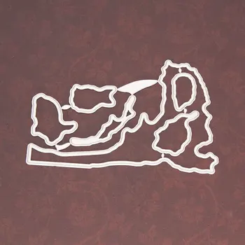 Rezanje kovin Matrice Drevesa in živali In Žigov za DIY Scrapbooking Album Papir, Kartice, Dekorativni Obrti Reliefi Die Kosi