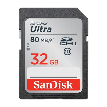 SanDisk Pomnilniško Kartico Ultra SDHC SD Kartica 32GB C10 UHS-I 80MB/s Branje Hitrost za Kamere (SDSDUNC-032G-ZN6IN)