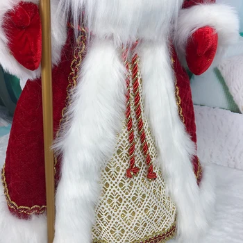 Santa Claus Električni Lutke Plišastih Igrač Sladkarije Vedro z Glasbo, Božični Okraski, Darilo za Rojstni dan za Otroke Navidad Doma Okraski