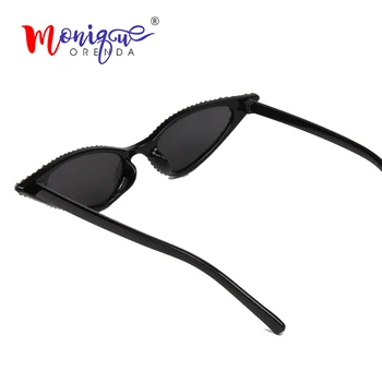 Seksi Mačka Oči, sončna Očala Ženske Luksuzni Bling Nosorogovo sončna očala letnik črna sončna očala za Ženske in moške Oculos UV400