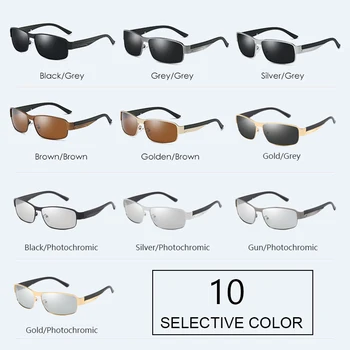 SIMPRECT Polarizirana sončna Očala Moških 2021 Kvadratnih Photochromic sončna Očala Retro Vintage UV400 Anti-glare sončna Očala Za Moške Oculos