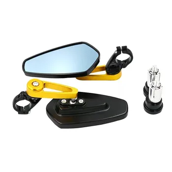 Sprememba Motocikel Pribor Retro Krmilo Reflektor Rearview Mirror Celotno telo Aluminij Zlitine Rearview Mirror