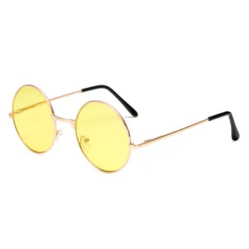 SUMONDY Krog Kovinski Okvir za Očala Ženske Moški Letnik Zvezde Stilov John Lennon Spomin Moda Morje Barv, Sonce Očala SU42