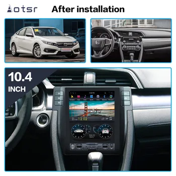 Tesla slog Android 9.0 4+64GB Avto, GPS Navigacija za Honda Civic 2016+ auto stereo radio večpredstavnostna Št DVD Predvajalnik z carplay