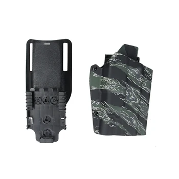 TMC Taktično Kydex X300 Svetlobo Nosijo Tulec, Veslo & Pasu Zanke Za GBB Glock Coyote Rjava Multicam Tiger Stripe(SKU051112)