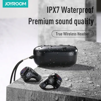 TWS 5.0 Bluetooth Slušalke IPX7 Nepremočljiva 3D Stereo Šport Brezžične Slušalke Z Dvojno Mikrofon za Prostoročno Čepkov JR