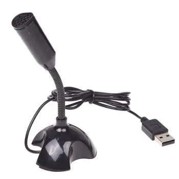 USB Mikrofon Spletni Prilagodljiv Hrupa Preklic Mic Za Mac PC Računalnik Laptop Stand