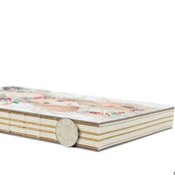 Ustvarjalne Lep venec dekle ročno poslikano knjigi, prazne strani grafiti skica dnevnik trda vezava Študent tiskovine Darila Supplies